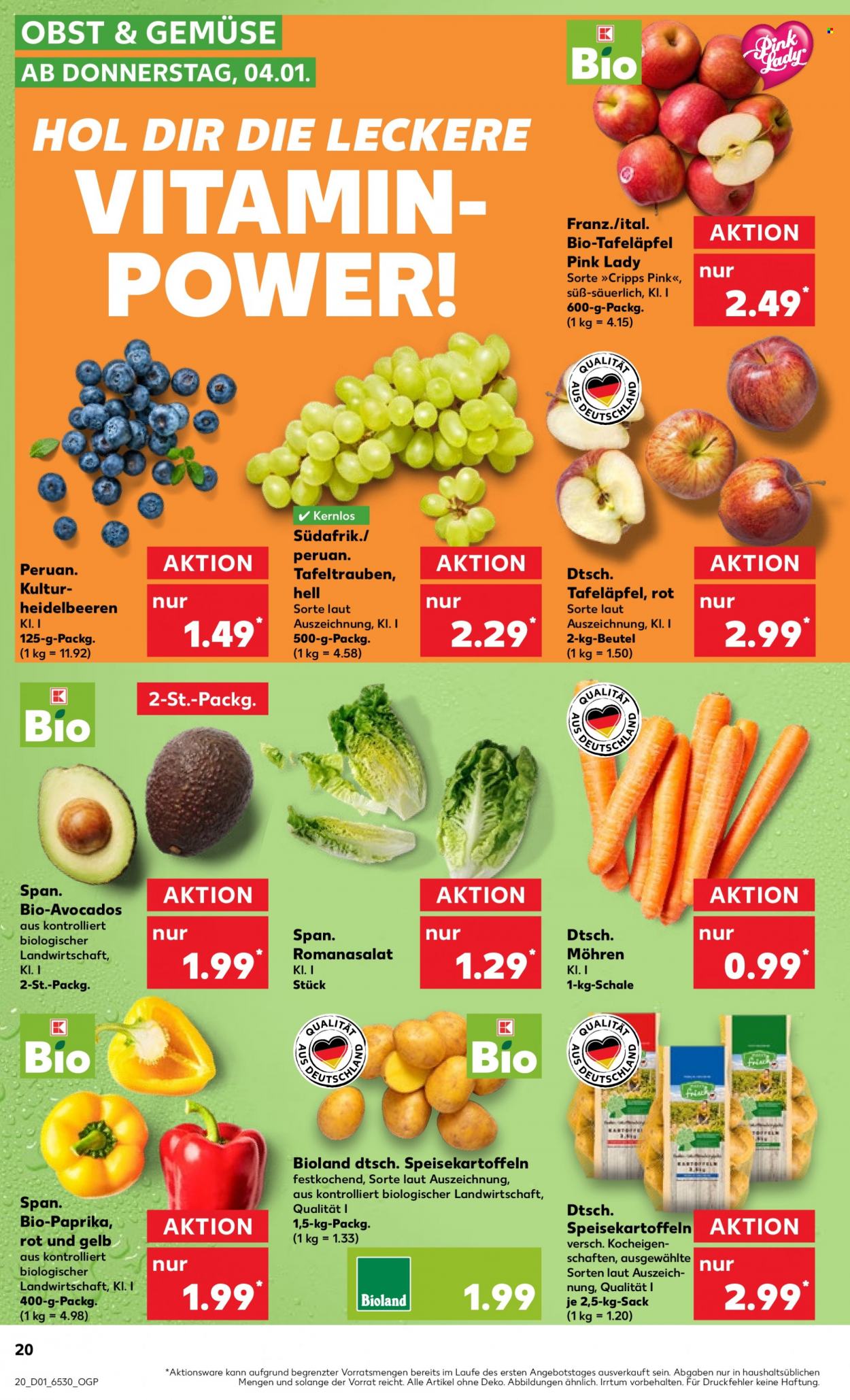 Kaufland Prospekte  - 4.01.2024 - 10.01.2024. Seite 20