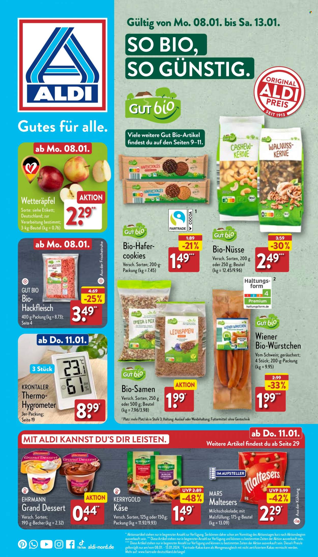 ALDI Nord Prospekte  - 8.01.2024 - 13.01.2024. Seite 1