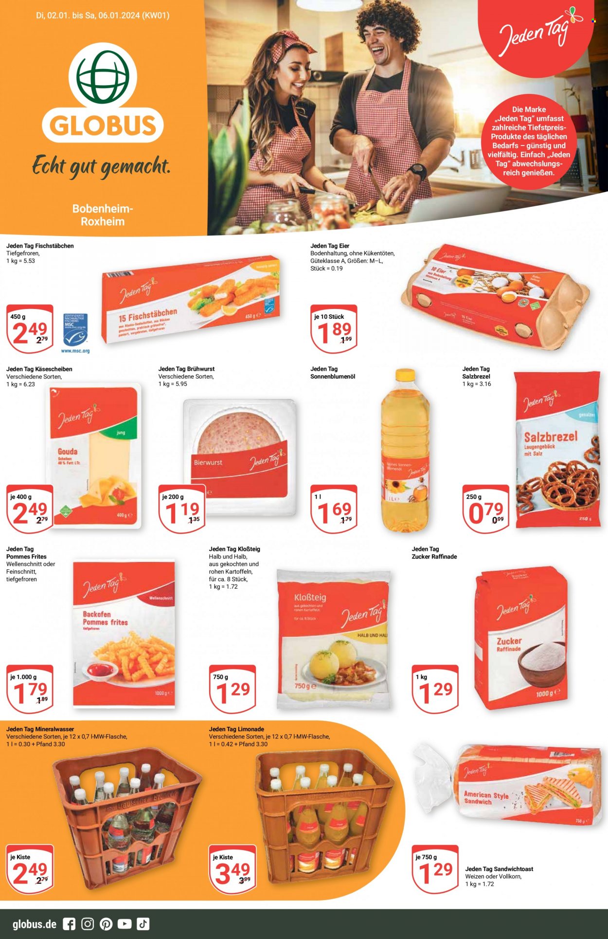 Globus Prospekte  - 2.01.2024 - 6.01.2024. Seite 1
