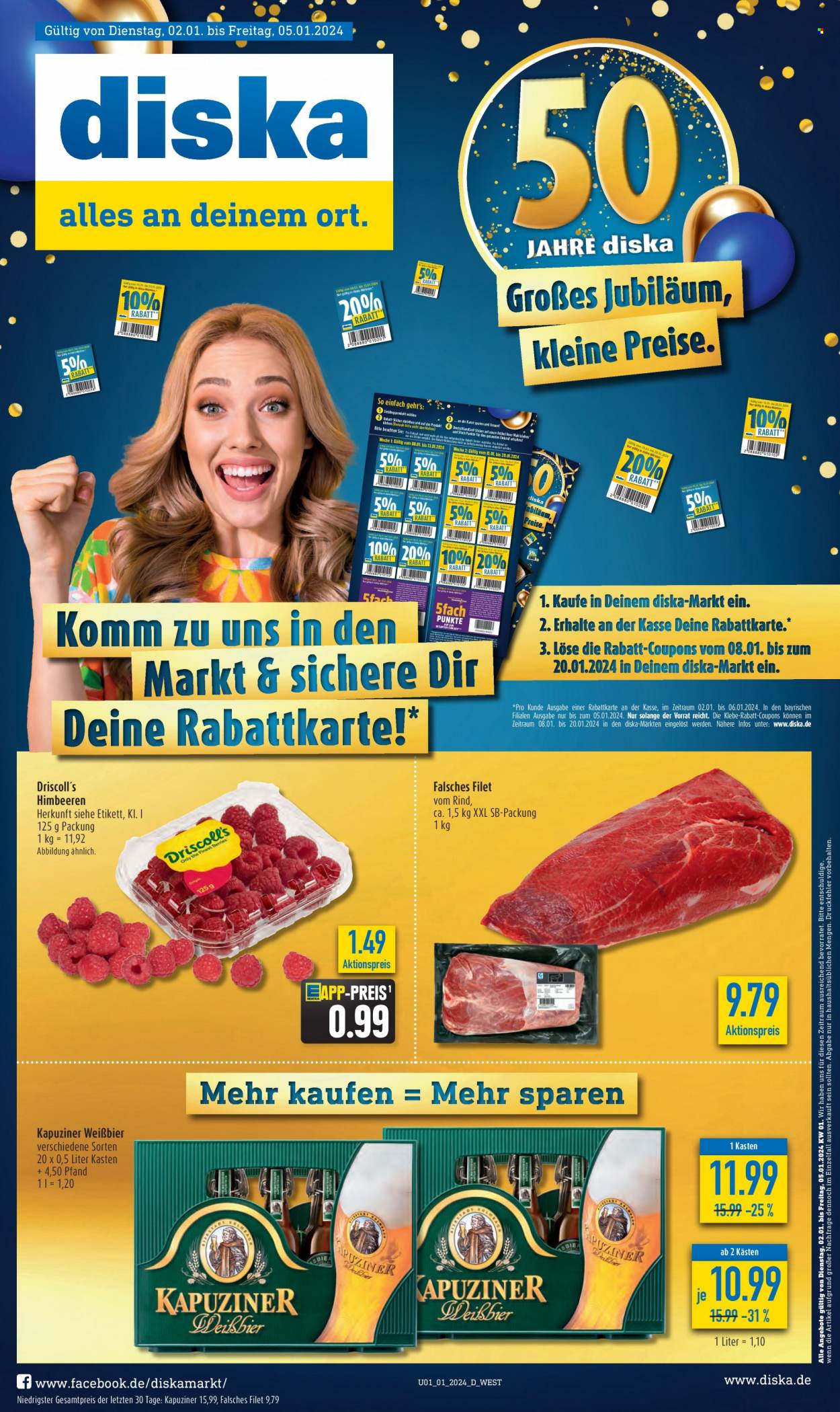 Diska Prospekte  - 2.01.2024 - 6.01.2024. Seite 1