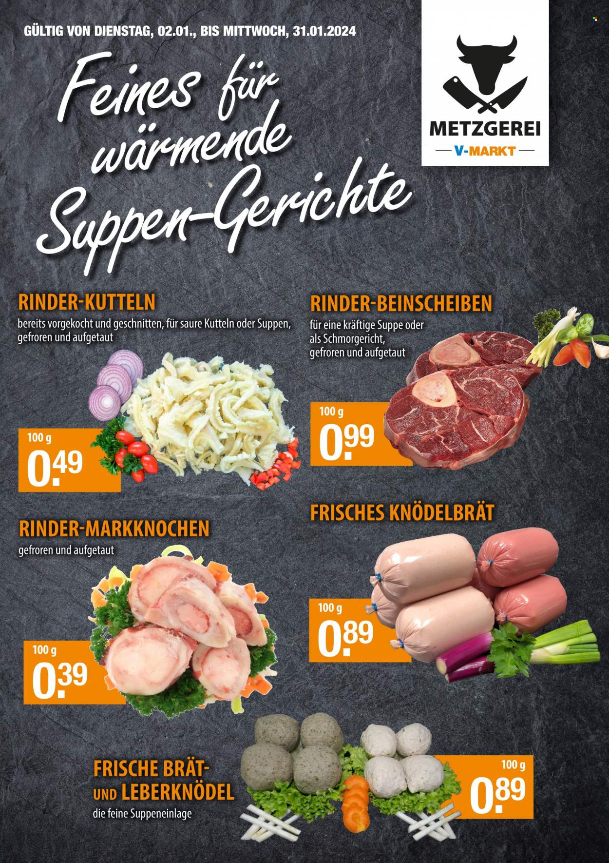 V-Markt Prospekte  - 2.01.2024 - 31.01.2024. Seite 1