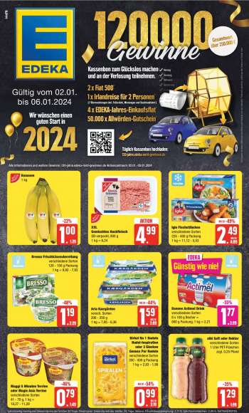 Prospekte Edeka - 2.01.2024 - 6.01.2024.