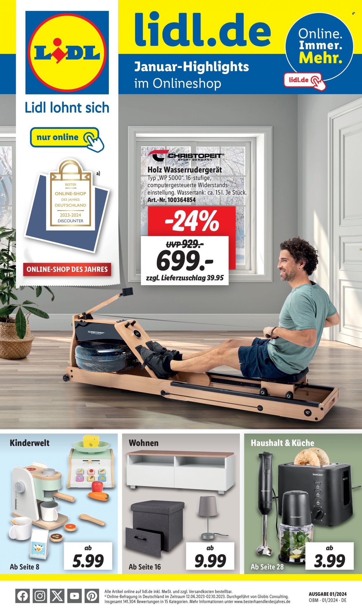 Lidl Prospekte  - 1.01.2024 - 31.01.2024. Seite 1