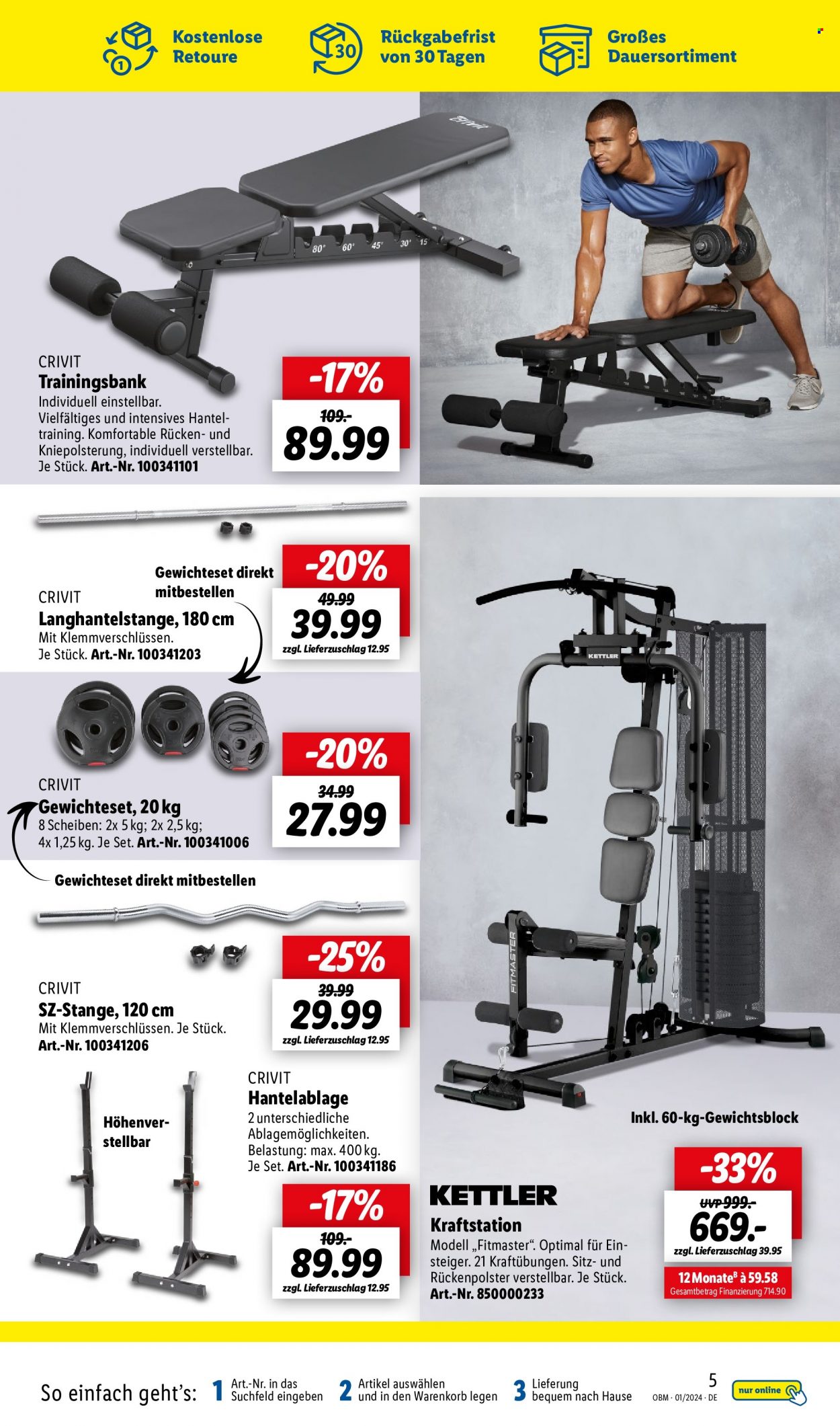 Lidl Prospekte  - 1.01.2024 - 31.01.2024. Seite 5