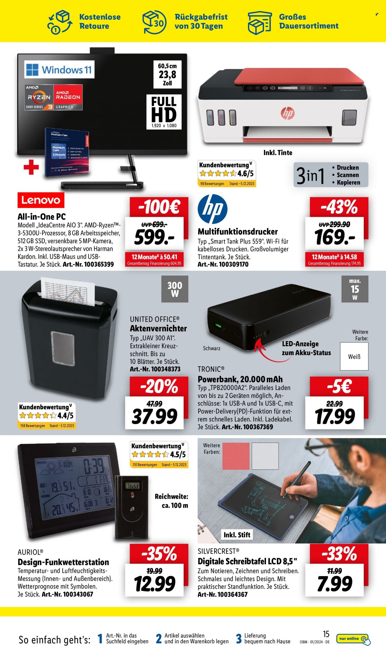 Lidl Prospekte  - 1.01.2024 - 31.01.2024. Seite 17