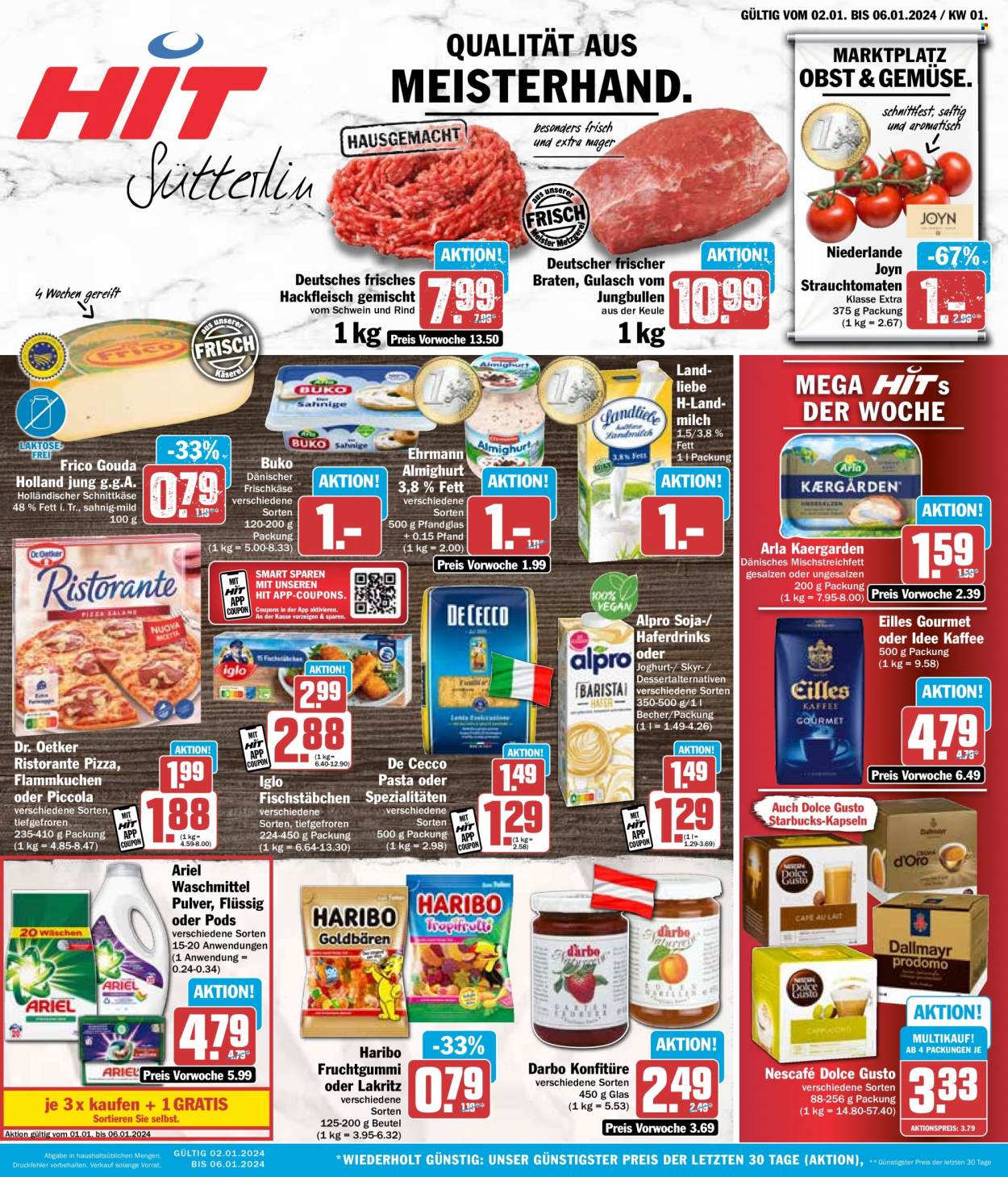 Hit Prospekte  - 2.01.2024 - 6.01.2024. Seite 1