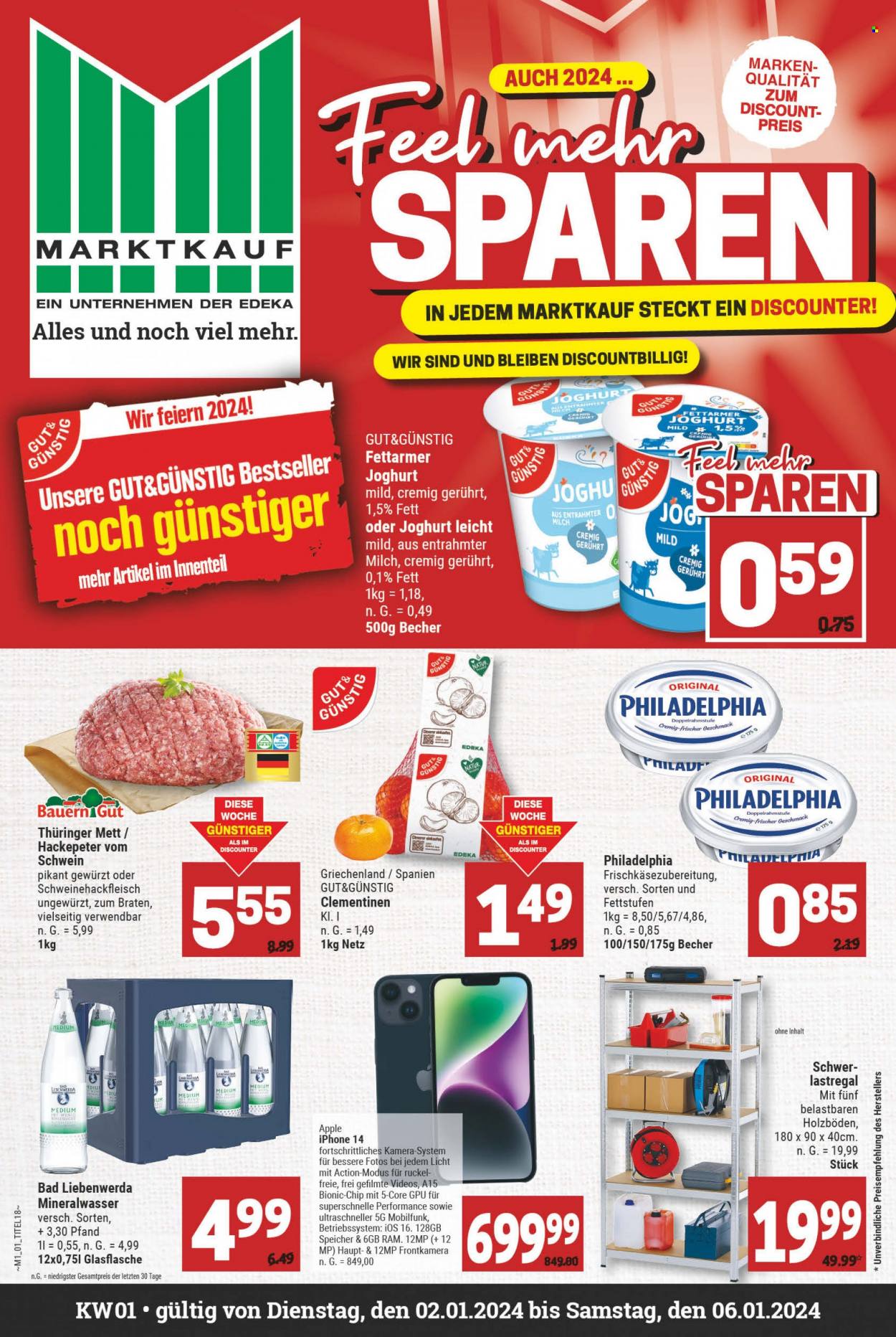 Marktkauf Prospekte  - 2.01.2024 - 6.01.2024. Seite 1