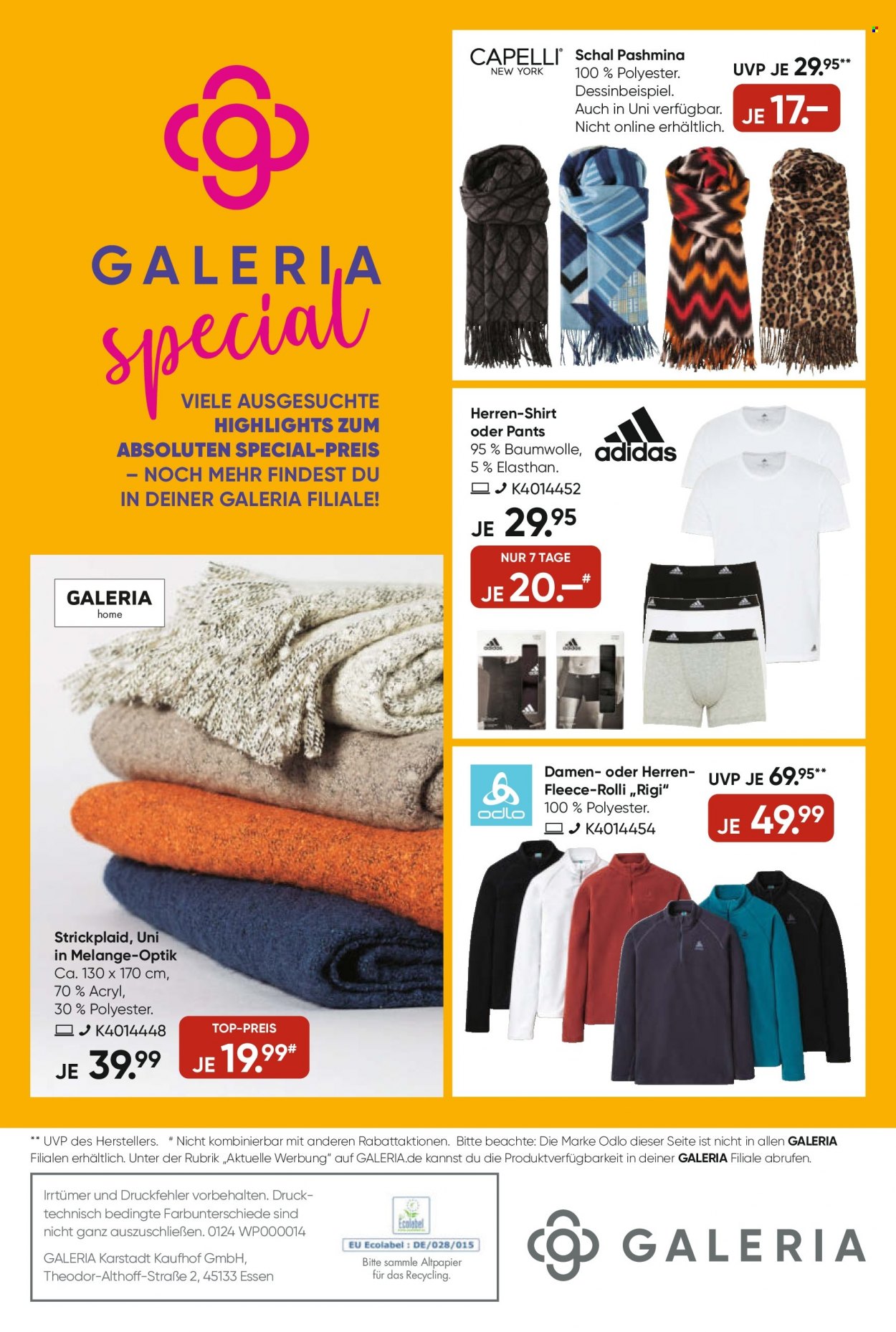 GALERIA Karstadt Kaufhof Prospekte  - 3.01.2024 - 9.01.2024. Seite 36