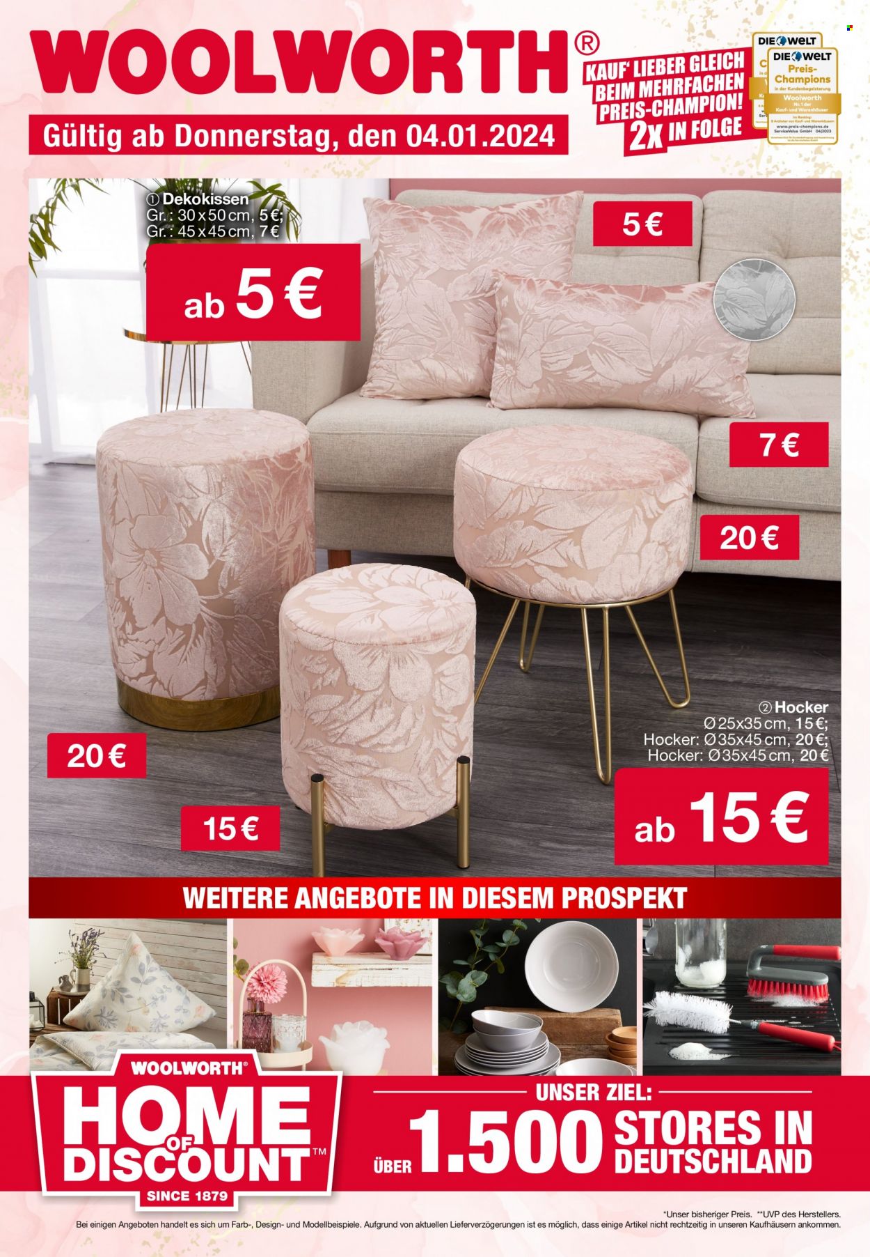 Woolworth Prospekte  - 4.01.2024 - 11.01.2024. Seite 1