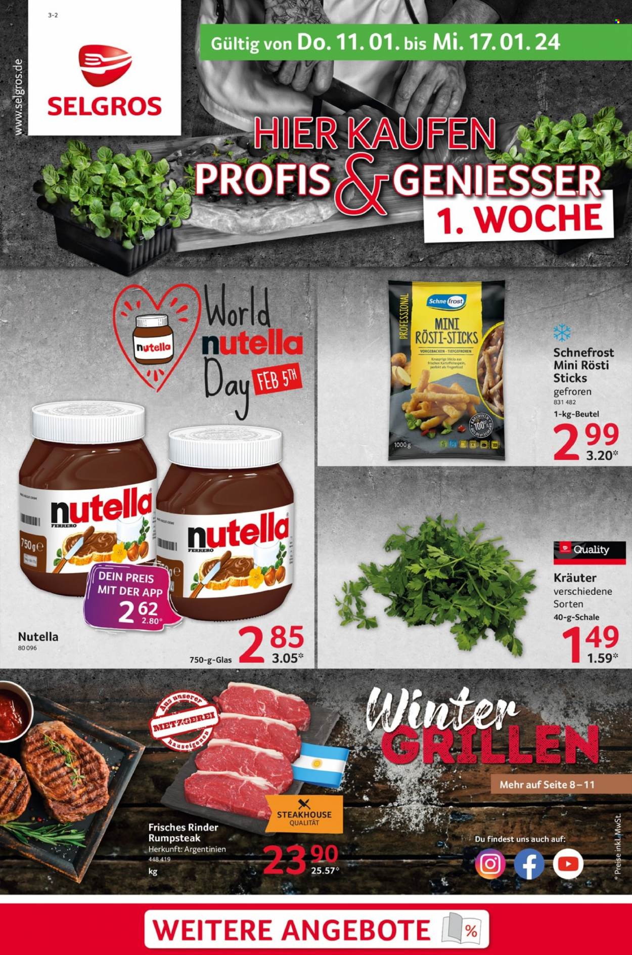 Selgros Prospekte  - 11.01.2024 - 17.01.2024. Seite 1
