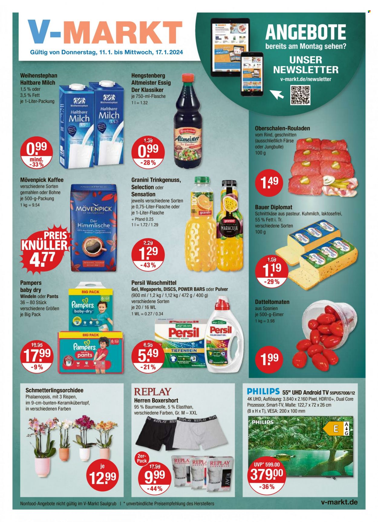 V-Markt Prospekte  - 11.01.2024 - 17.01.2024. Seite 1