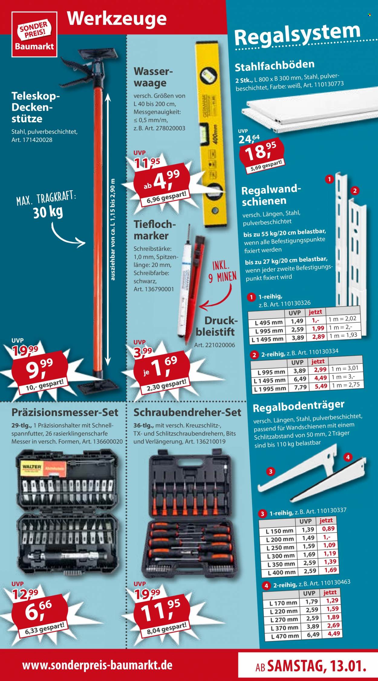 Sonderpreis-Baumarkt Prospekte  - 13.01.2024 - 19.01.2024. Seite 9