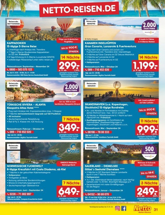 Netto Marken-Discount Prospekte  - 8.01.2024 - 13.01.2024. Seite 31