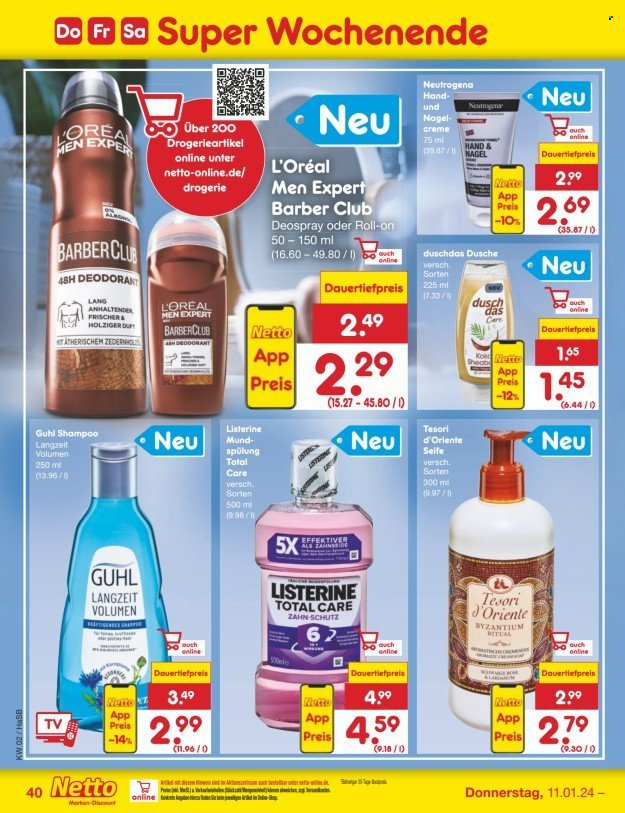 Netto Marken-Discount Prospekte  - 8.01.2024 - 13.01.2024. Seite 50