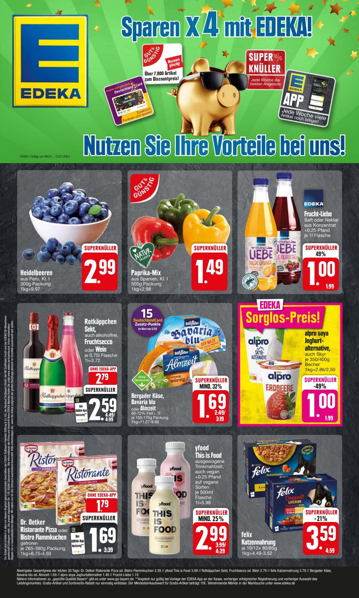 Edeka Prospekte  - 8.01.2024 - 13.01.2024. Seite 1