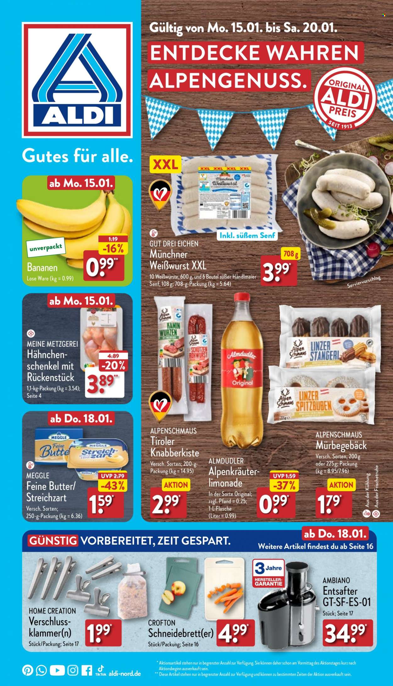 ALDI Nord Prospekte  - 15.01.2024 - 20.01.2024. Seite 1