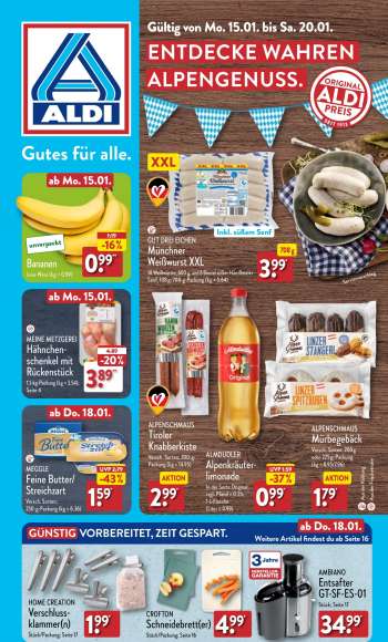 Prospekte ALDI Nord - 15.01.2024 - 20.01.2024.