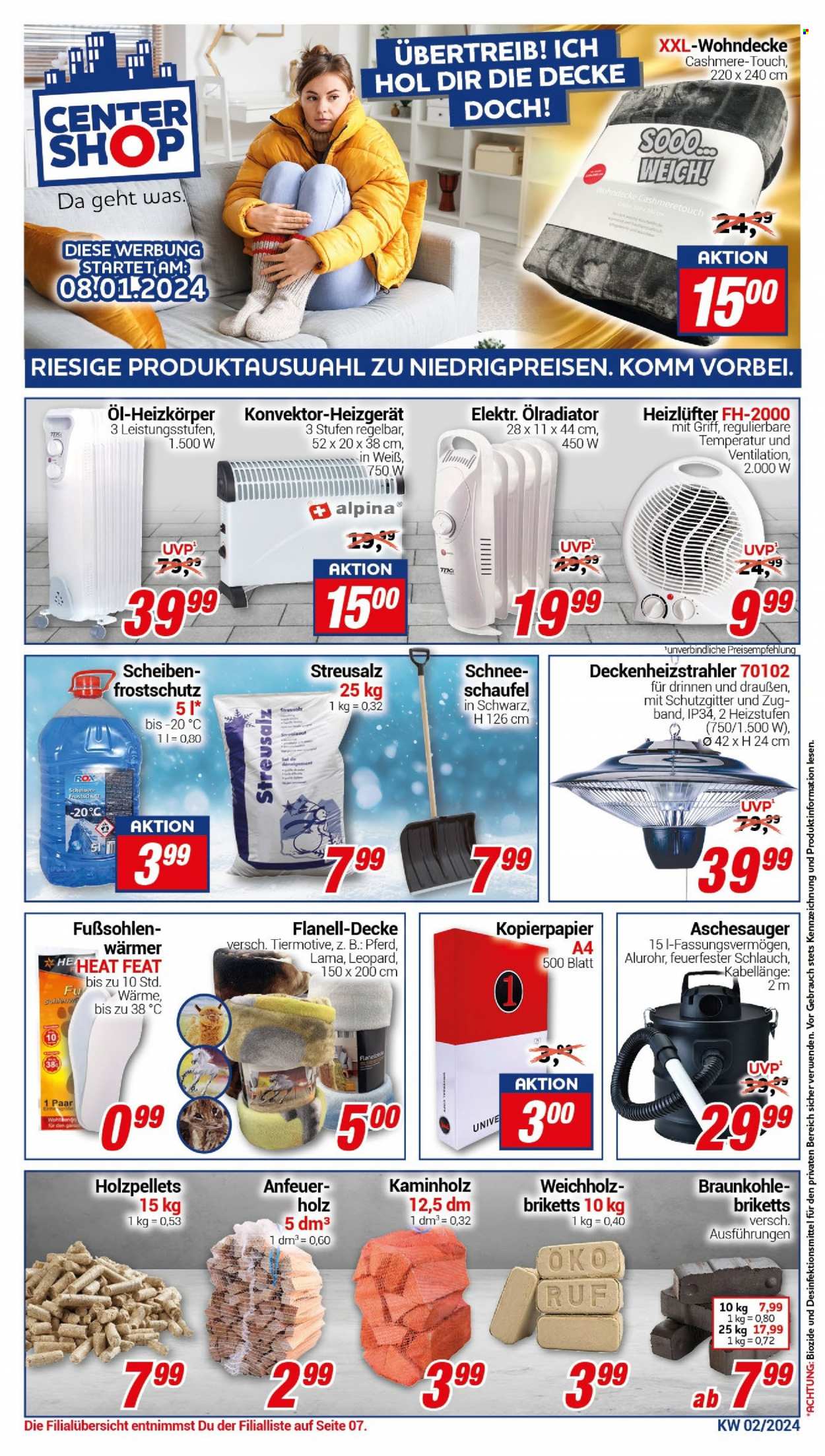CENTERSHOP Prospekte  - 8.01.2024 - 13.01.2024. Seite 1
