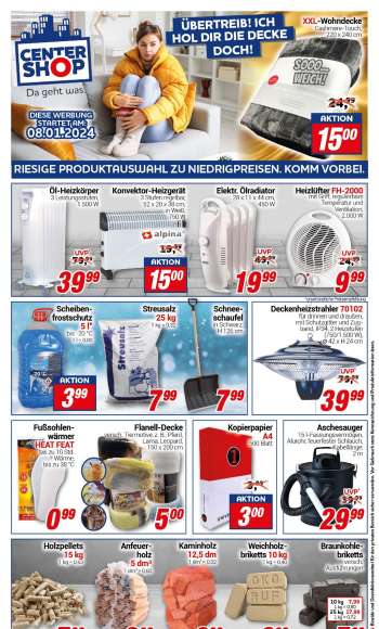 Prospekte CENTERSHOP - 8.01.2024 - 13.01.2024.