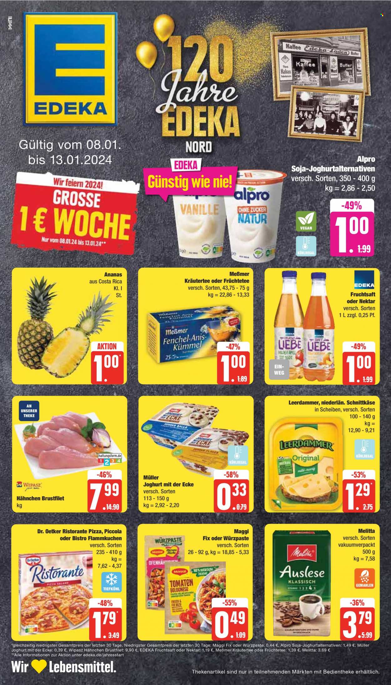 Edeka Prospekte  - 8.01.2024 - 13.01.2024. Seite 1