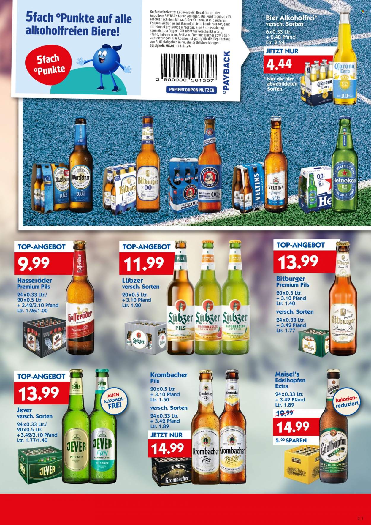 Hol'ab! Getränkemarkt Prospekte  - 8.01.2024 - 13.01.2024. Seite 3