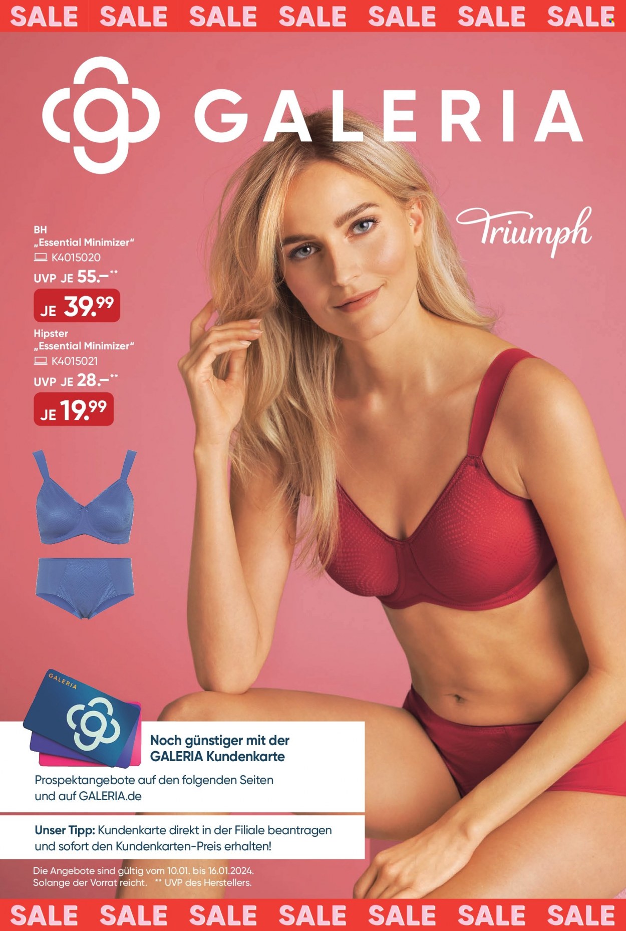 GALERIA Karstadt Kaufhof Prospekte  - 10.01.2024 - 16.01.2024. Seite 1