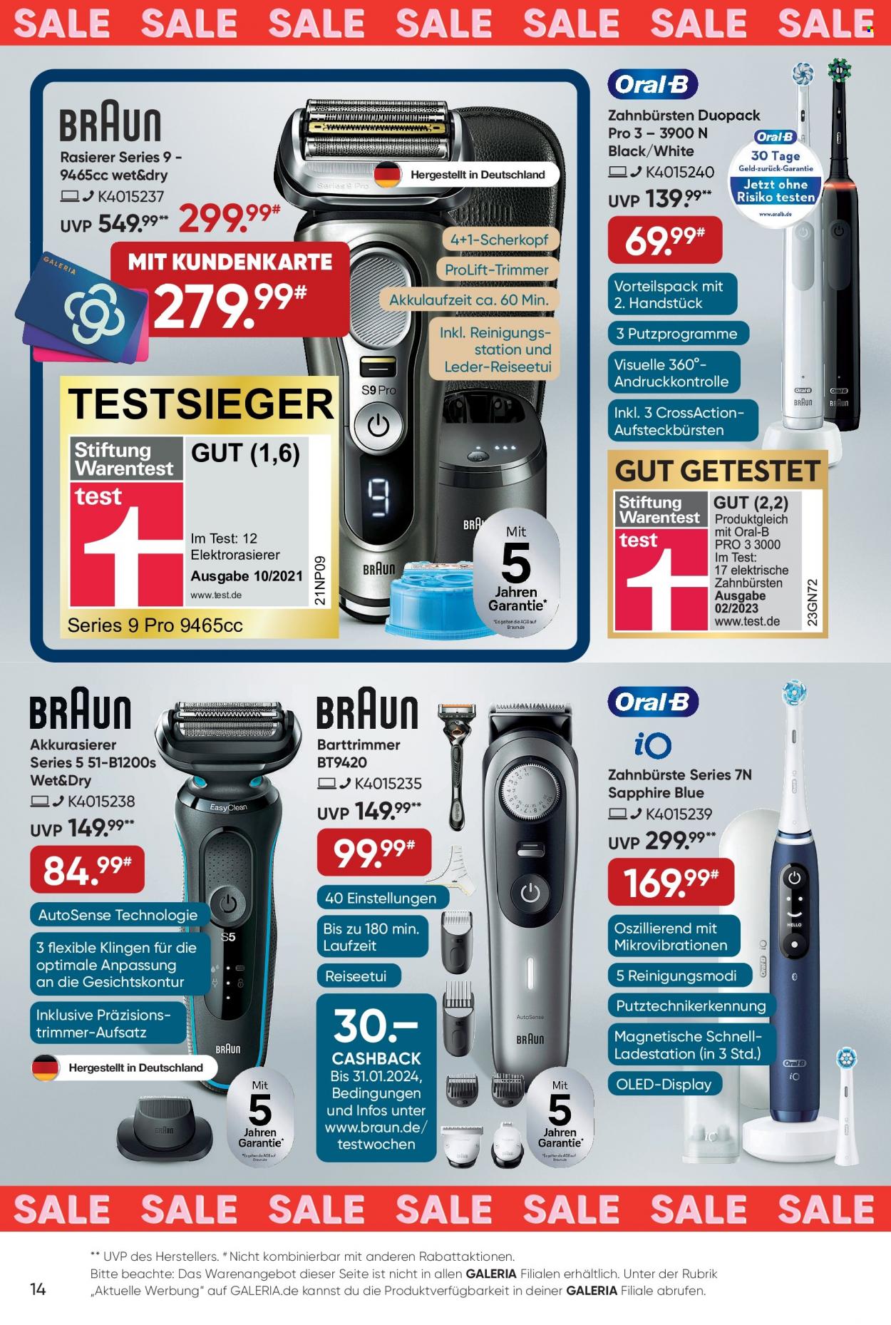 GALERIA Karstadt Kaufhof Prospekte  - 10.01.2024 - 16.01.2024. Seite 14