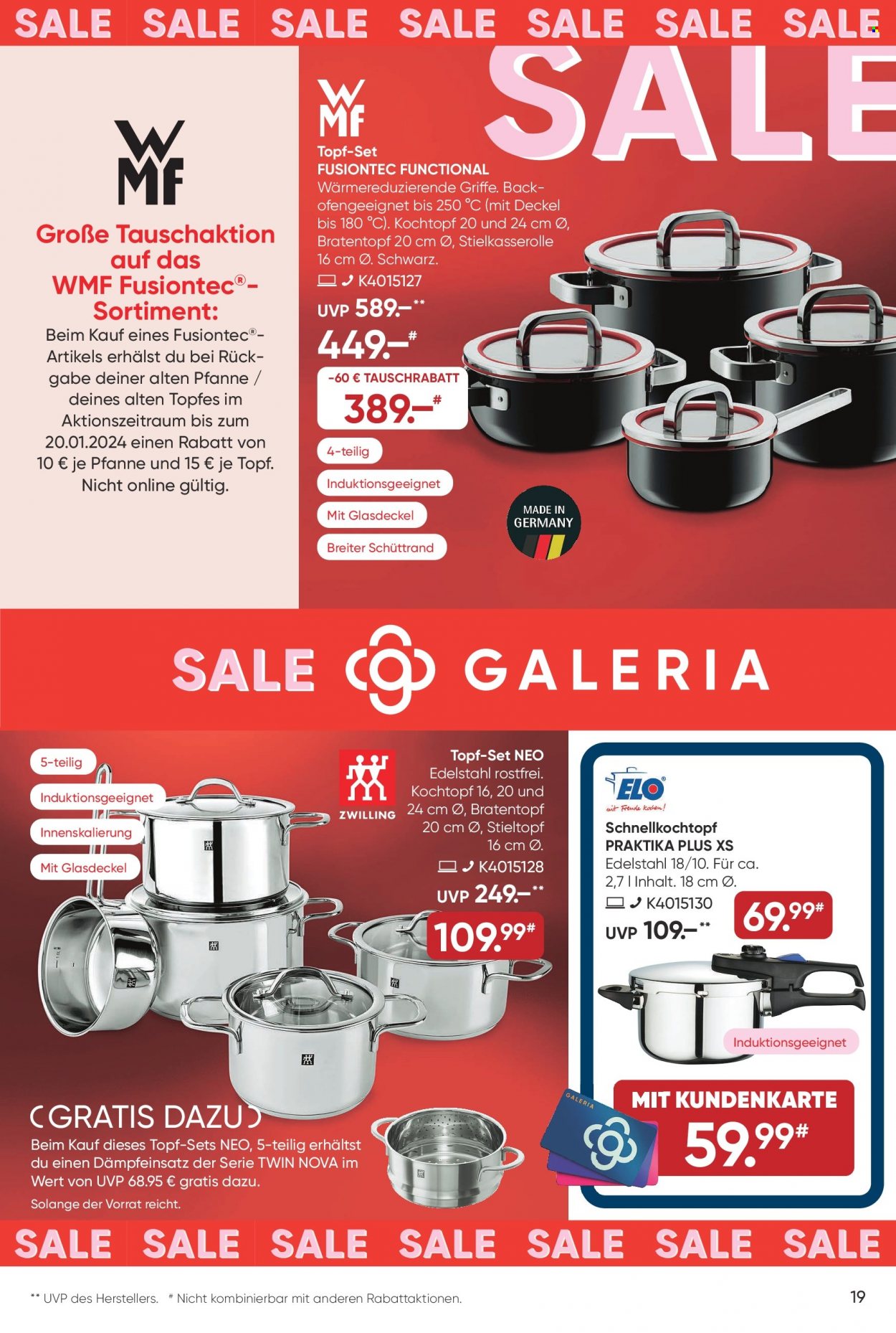 GALERIA Karstadt Kaufhof Prospekte  - 10.01.2024 - 16.01.2024. Seite 19