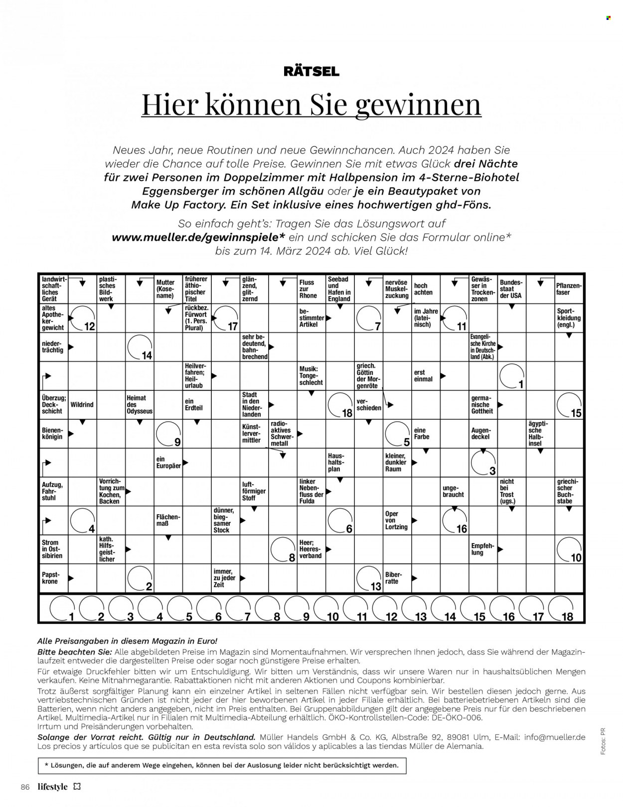 Müller Prospekte  - 1.01.2024 - 29.02.2024. Seite 86