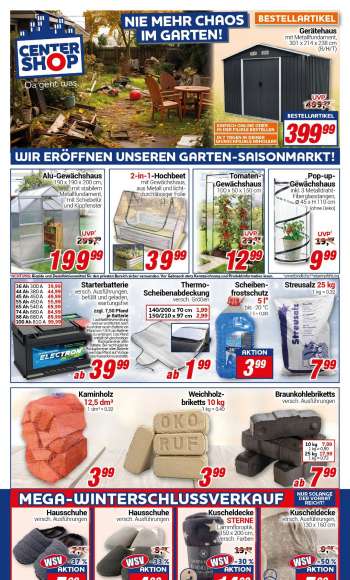 Prospekte CENTERSHOP - 15.01.2024 - 20.01.2024.