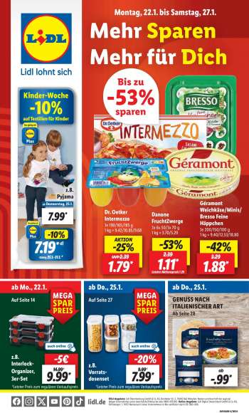 Prospekte Lidl - 22.01.2024 - 27.01.2024.