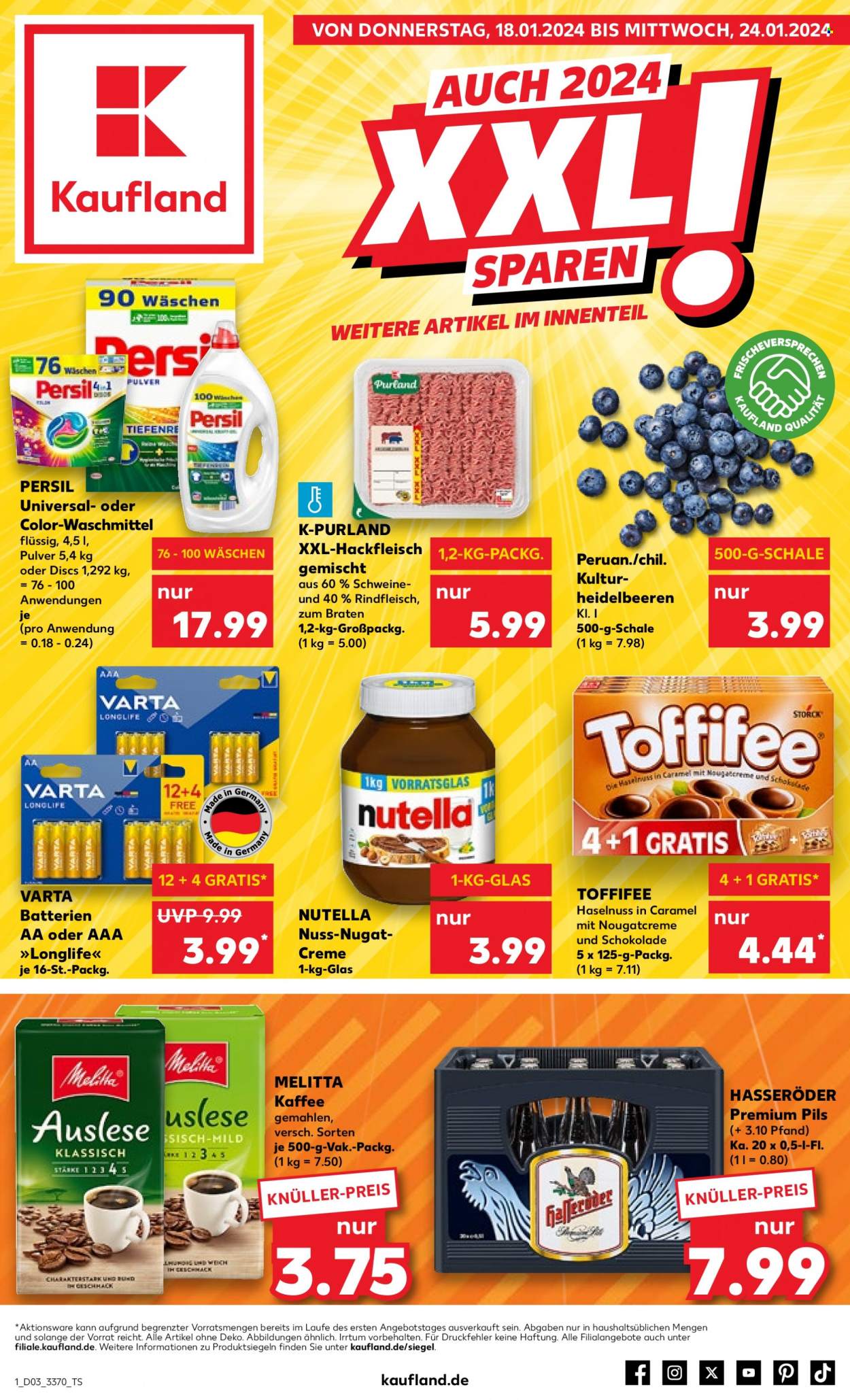 Kaufland Prospekte  - 18.01.2024 - 24.01.2024. Seite 1