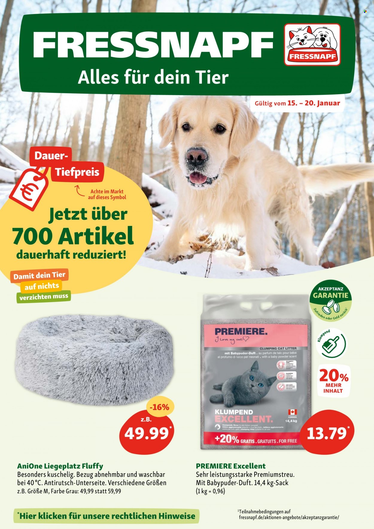 Fressnapf Prospekte  - 15.01.2024 - 20.01.2024. Seite 1