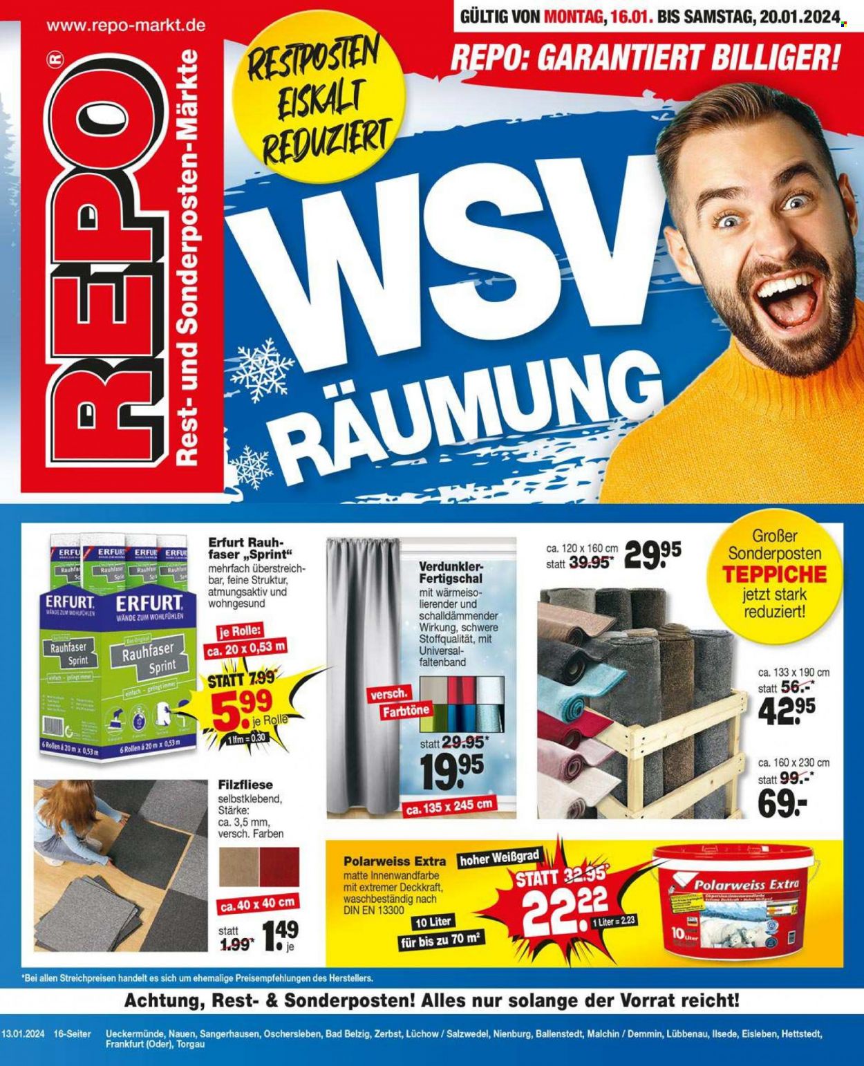 Repo Prospekte  - 16.01.2024 - 20.01.2024. Seite 1