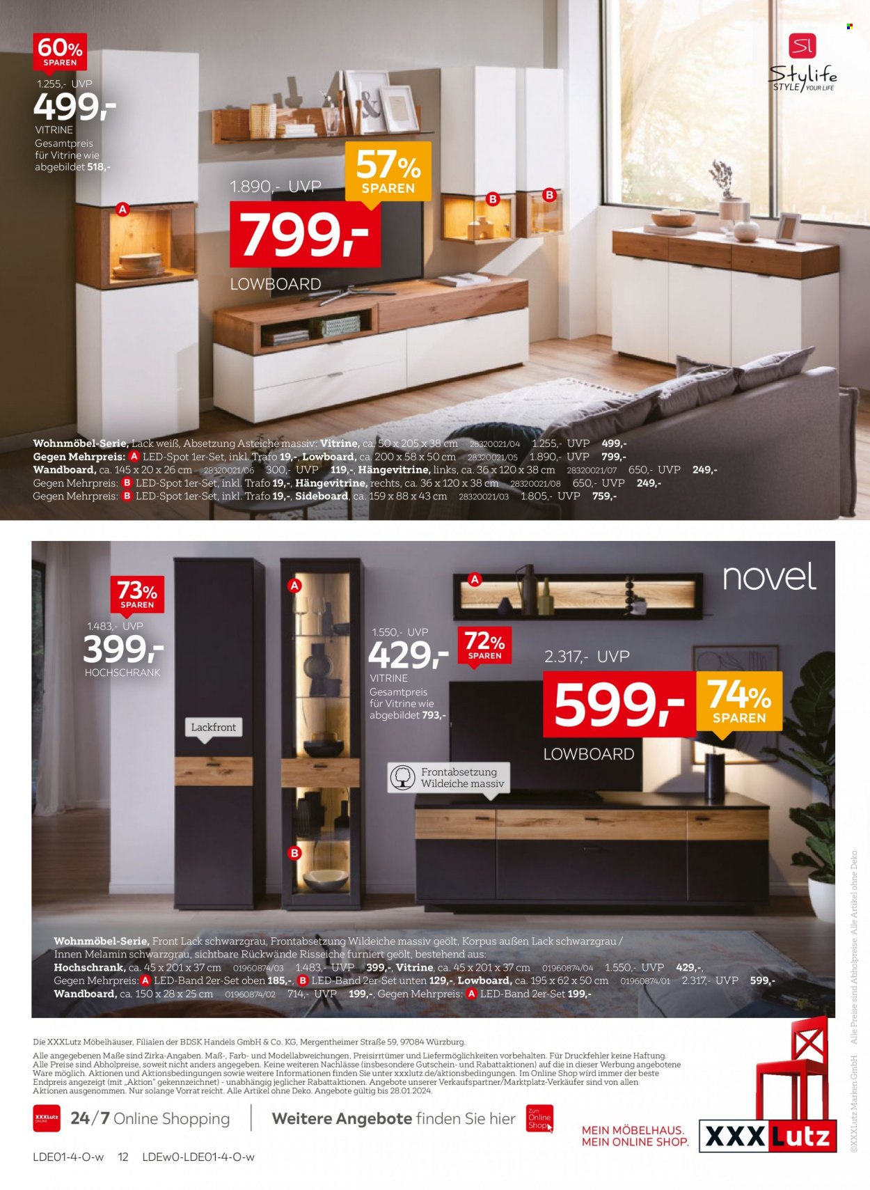 XXXLutz Prospekte  - 14.01.2024 - 28.01.2024. Seite 12