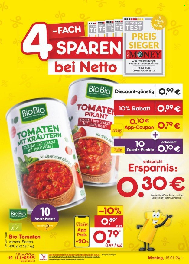 Netto Marken-Discount Prospekte  - 15.01.2024 - 20.01.2024. Seite 14