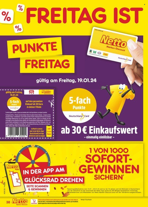 Netto Marken-Discount Prospekte  - 15.01.2024 - 20.01.2024. Seite 46