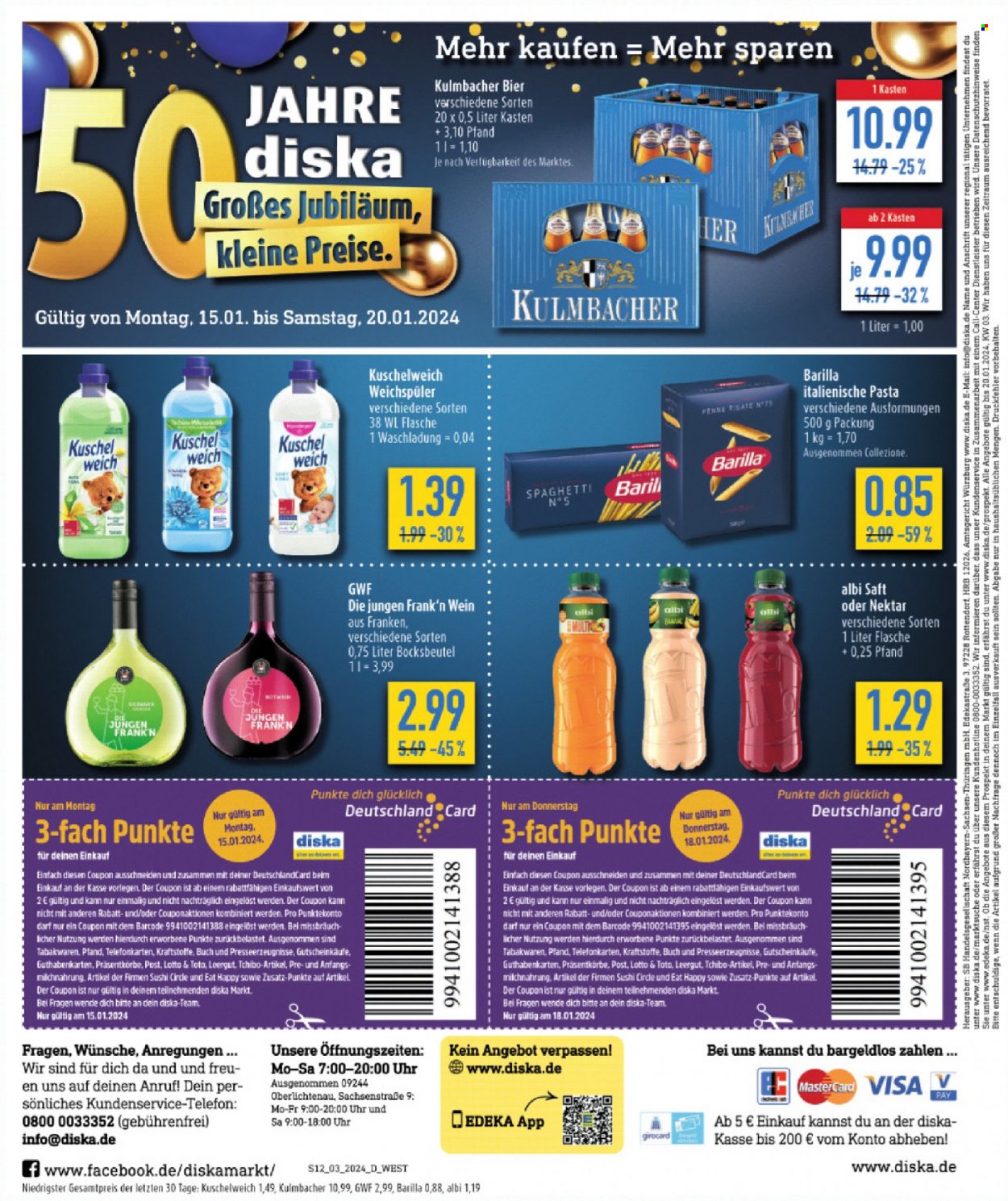Diska Prospekte  - 15.01.2024 - 20.01.2024. Seite 12
