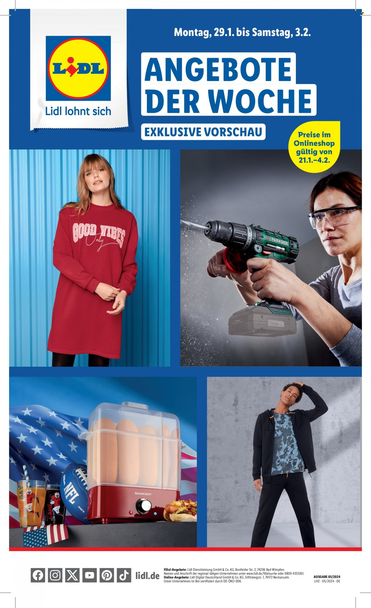 Lidl Prospekte  - 29.01.2024 - 3.02.2024. Seite 1