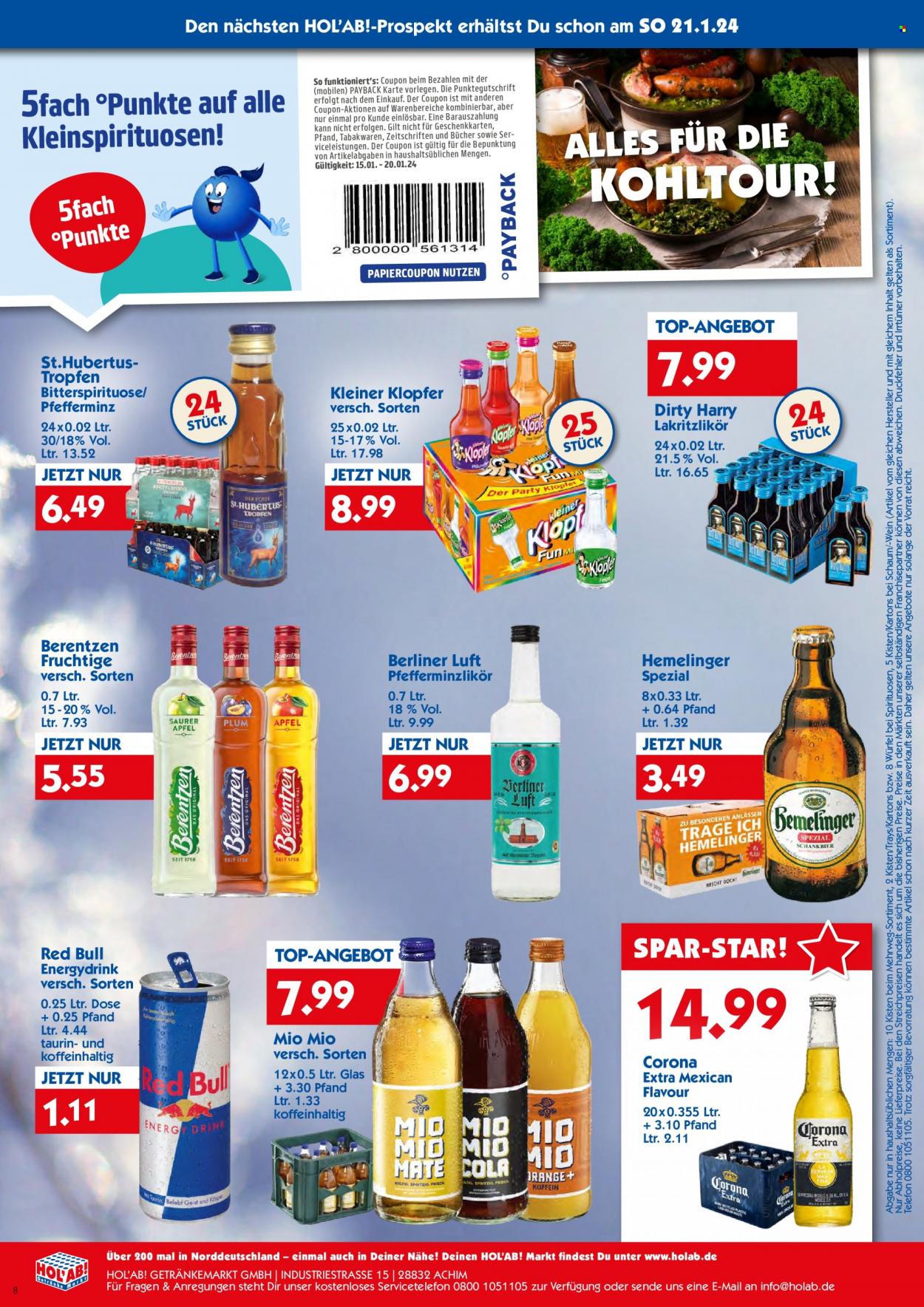 Hol'ab! Getränkemarkt Prospekte  - 15.01.2024 - 20.01.2024. Seite 8