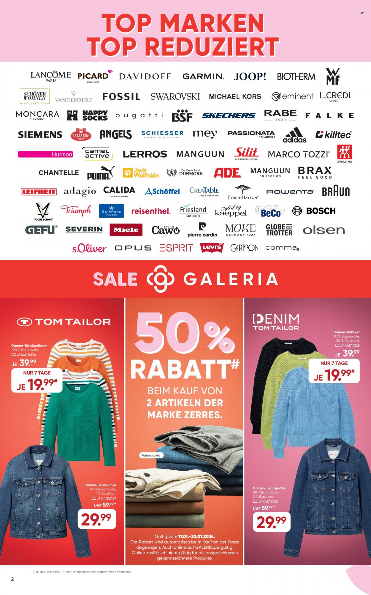 GALERIA Karstadt Kaufhof Prospekte  - 17.01.2024 - 23.01.2024. Seite 2