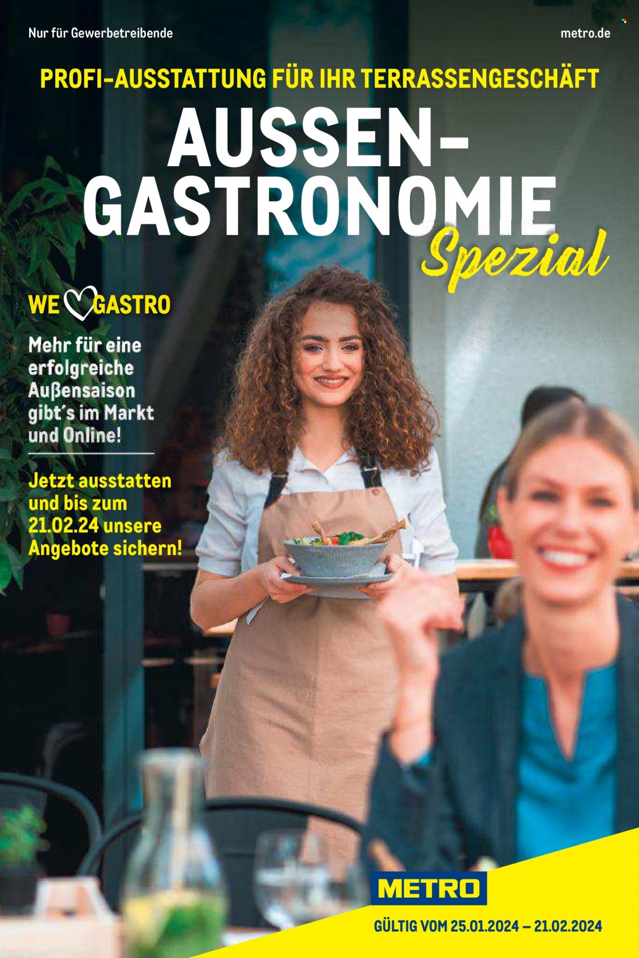 Metro Prospekte  - 25.01.2024 - 21.02.2024. Seite 1