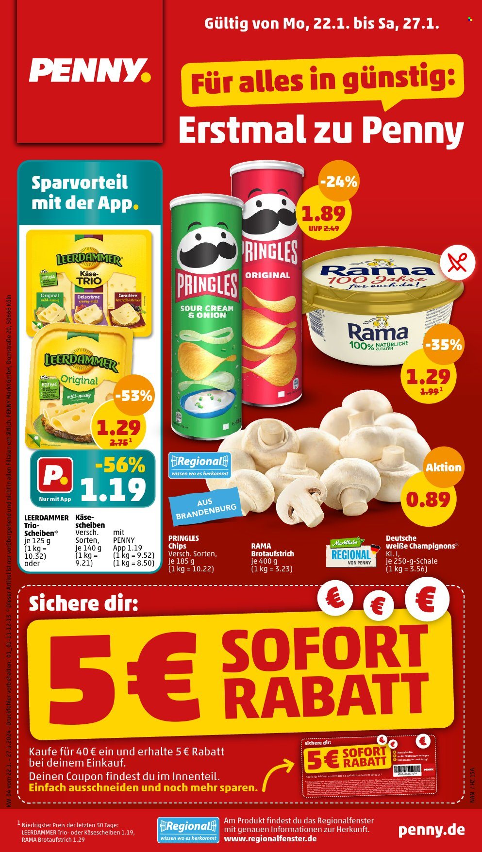 Penny Prospekte  - 22.01.2024 - 27.01.2024. Seite 1