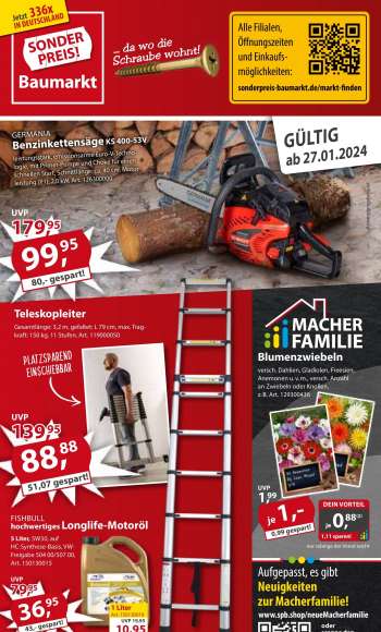 Prospekte Sonderpreis-Baumarkt - 27.01.2024 - 2.02.2024.