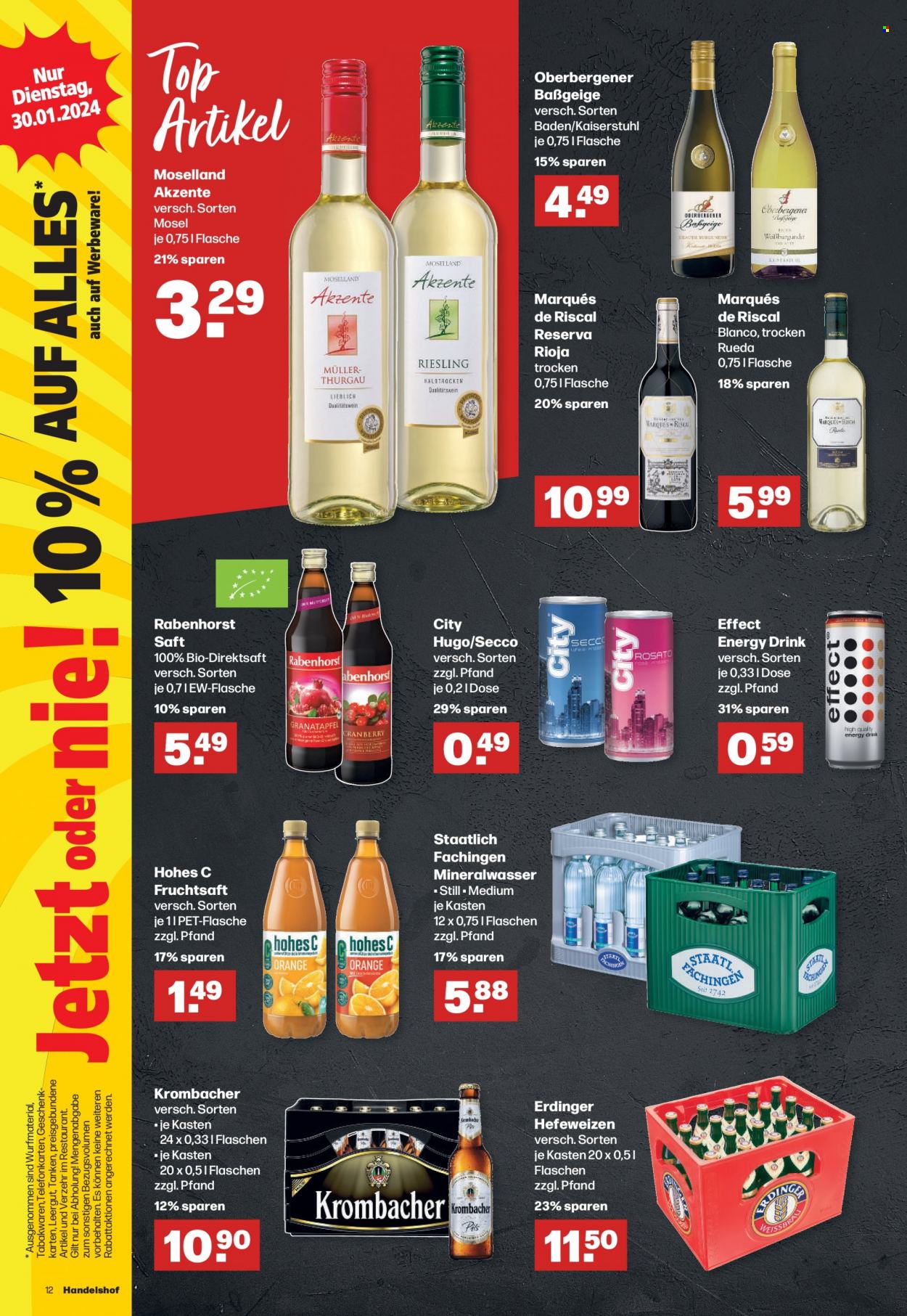 Handelshof Prospekte  - 25.01.2024 - 31.01.2024. Seite 12