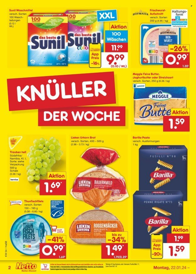 Netto Marken-Discount Prospekte  - 22.01.2024 - 27.01.2024. Seite 2
