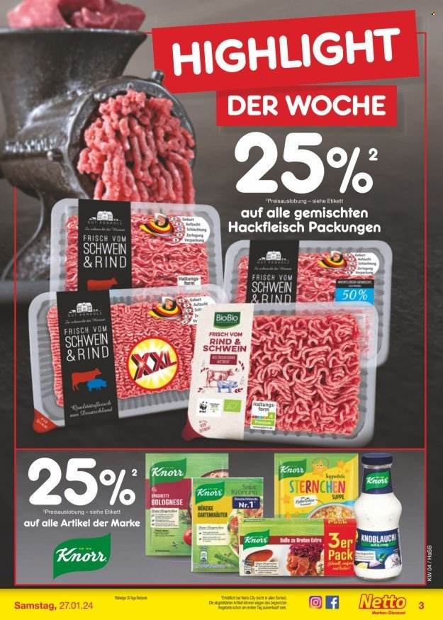 Netto Marken-Discount Prospekte  - 22.01.2024 - 27.01.2024. Seite 3