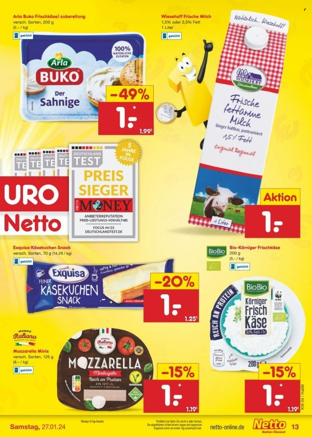 Netto Marken-Discount Prospekte  - 22.01.2024 - 27.01.2024. Seite 13