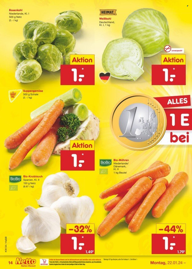 Netto Marken-Discount Prospekte  - 22.01.2024 - 27.01.2024. Seite 14