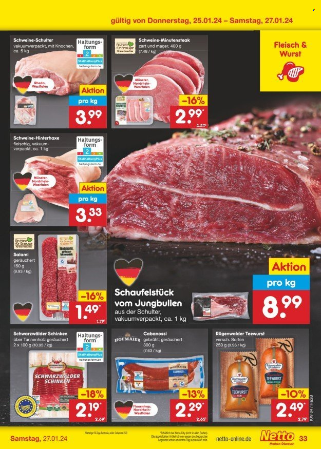 Netto Marken-Discount Prospekte  - 22.01.2024 - 27.01.2024. Seite 43
